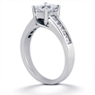 Engagement ring with Side Stones: Gold Platinum Diamond Ring ,engagement rings,diamond engagement rings