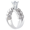 Engagement ring with Side Stones: Gold Platinum Diamond Ring ,engagement rings,diamond engagement rings