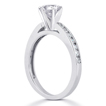 Engagement ring with Side Stones: Gold Platinum Diamond Ring ,engagement rings,diamond engagement rings