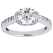 Engagement ring with Side Stones: Gold Platinum Diamond Ring ,engagement rings,diamond engagement rings