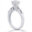 Engagement ring with Side Stones: Gold Platinum Diamond Ring ,engagement rings,diamond engagement rings