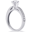 Engagement ring with Side Stones: Gold Platinum Diamond Ring ,engagement rings,diamond engagement rings