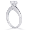 Engagement ring with Side Stones: Gold Platinum Diamond Ring ,engagement rings,diamond engagement rings