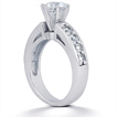 Engagement ring with Side Stones: Gold Platinum Diamond Ring ,engagement rings,diamond engagement rings