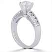 Engagement ring with Side Stones: Gold Platinum Diamond Ring ,engagement rings,diamond engagement rings
