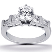 Engagement ring with Side Stones: Gold Platinum Diamond Ring ,engagement rings,diamond engagement rings