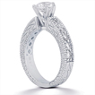 Engagement ring with Side Stones: Gold Platinum Diamond Ring ,engagement rings,diamond engagement rings