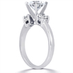 Engagement ring with Side Stones: Gold Platinum Diamond Ring ,engagement rings,diamond engagement rings