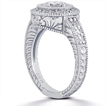 Pavé Halo Engagement Ring: Gold Platinum Diamond Ring ,engagement rings,diamond engagement rings