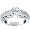 Engagement ring with Side Stones: Gold Platinum Diamond Ring ,engagement rings,diamond engagement rings