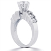 Engagement ring with Side Stones: Gold Platinum Diamond Ring ,engagement rings,diamond engagement rings