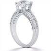 Engagement ring with Side Stones: Gold Platinum Diamond Ring ,engagement rings,diamond engagement rings