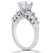 Engagement ring with Side Stones: Gold Platinum Diamond Ring ,engagement rings,diamond engagement rings