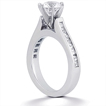 Engagement ring with Side Stones: Gold Platinum Diamond Ring ,engagement rings,diamond engagement rings