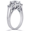Engagement ring with Side Stones: Gold Platinum Diamond Ring ,engagement rings,diamond engagement rings