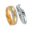 Furrer-Jacot Single & Double Eternity Rings