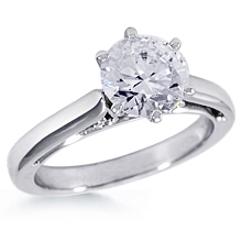 Cathedral Scroll Solitaire Engagement Ring: (/images/Items/1070.jpg) solitaire
diamond engagement ring 
gold platinum
