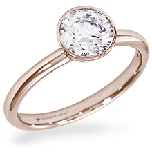 Custom Rose Gold Bezel Engagement Ring: (/images/Items/1082.jpg) 