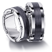 Furrer-Jacot Carbon Fiber Mechanized Wedding Band: (/images/Items/1087.jpg) 