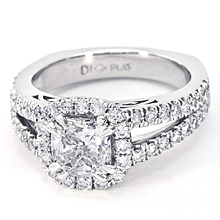 Custom Split-Shank Halo Engagment Ring: (/images/Items/1097.jpg) 