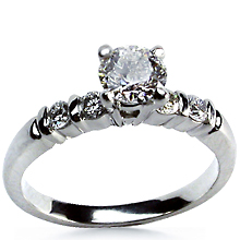 Five stone Engagement Ring: (/images/Items/11.jpg) Martin Flyer,Ring,Rings,Engagement,engagement rings,diamond engagement rings