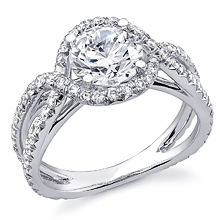 Twisted Halo Split Shank Engagement Ring: (/images/Items/1106.jpg) 