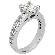 Asscher Cut Channel-set Engagement Ring: (/images/Items/134.jpg) Asscher cut,channel set ring,engagement ring,engagement rings,diamond engagement rings