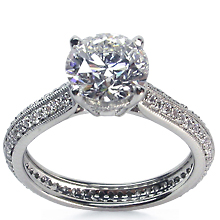 Micro-Pavé Engagement Ring: (/images/Items/25.jpg) micro-pavé,Wedding ring,Martin Flyer,engagement rings,diamond engagement rings