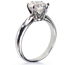 Custom Crowne Tiffany-Style Gold Engagement Ring: (/images/Items/39.jpg) Tiffany,crown,6 prong,engagement ring,wedding ring,engagement rings,diamond engagement rings