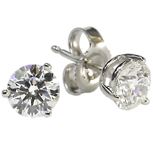 3-Prong Earring Studs: (/images/Items/4.jpg) earrings,engagement rings,diamond engagement rings
