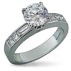 Princess & Baguette Engagement Ring by Stardust: (/images/Items/40/pic1.jpg) Stardust Diamonds - Engagement Ring,engagement rings,diamond engagement rings
