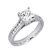 Vatché Aurora Channel Princess Engagement Ring
