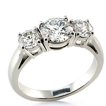 Three Stone Cathedral Platinum Anniversary Ring: (/images/Items/46.jpg) past,present,future,three stone ring,ring,engagement,anniversary,wedding rings,engagement ri,engagement rings,diamond engagement rings