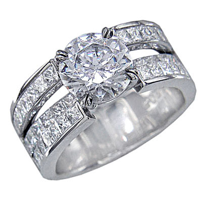 Channel-Set Princess Engagement Ring by Stardust: (/images/Items/544/pic1.jpg) Stardust Diamonds - Engagement Ring,engagement rings,diamond engagement rings