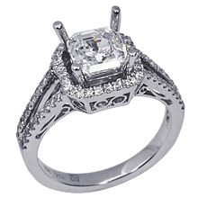 Split Shank Square Bezel Engagement Ring: (/images/Items/640.jpg) split shank,gold,platinum,bezel,engagement rings,diamond engagement rings