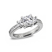 Engagement ring with Side Stones