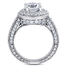 Pavé Halo Engagement Ring: (/images/Items/ENR6535_Side.jpg) Gold Platinum Diamond Ring ,engagement rings,diamond engagement rings