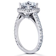 Pavé Halo Engagement Ring: (/images/Items/ENR7898_Angle.jpg) Gold Platinum Diamond Ring ,engagement rings,diamond engagement rings
