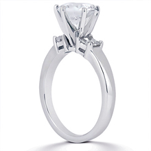 Engagement ring with Side Stones: (/images/Items/ENS1024-A_Angle.jpg) Gold Platinum Diamond Ring ,engagement rings,diamond engagement rings