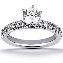 Engagement ring with Side Stones: (/images/Items/ENS1202-A_Top.jpg) Gold Platinum Diamond Ring ,engagement rings,diamond engagement rings