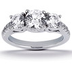 Engagement ring with Side Stones