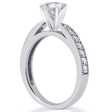 Engagement ring with Side Stones: (/images/Items/ENS1773-A_Angle.jpg) Gold Platinum Diamond Ring ,engagement rings,diamond engagement rings