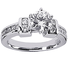 Engagement ring with Side Stones: (/images/Items/ENS392-A_Top.jpg) Gold Platinum Diamond Ring ,engagement rings,diamond engagement rings