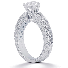Engagement ring with Side Stones: (/images/Items/ENS396-A_Angle.jpg) Gold Platinum Diamond Ring ,engagement rings,diamond engagement rings