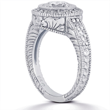 Pavé Halo Engagement Ring: (/images/Items/ENS434-A_Angle.jpg) Gold Platinum Diamond Ring ,engagement rings,diamond engagement rings