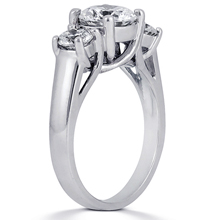 Engagement ring with Side Stones: (/images/Items/ENS888-A_Angle.jpg) Gold Platinum Diamond Ring ,engagement rings,diamond engagement rings