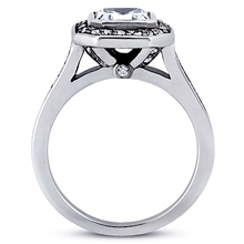 Pavé Halo Engagement Ring: (/images/items/ENR7117_Side.jpg) Gold Platinum Diamond Ring ,engagement rings,diamond engagement rings